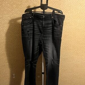 American Eagle Airflex Men's Black Distressed Jeans